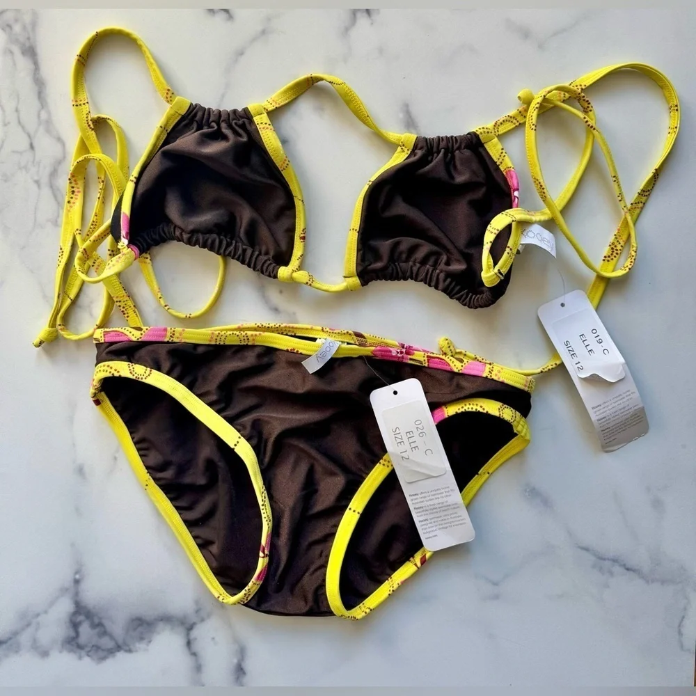 Kooey Australia Elle Bikini Swimsuit, Size 8 US, NEW WITH TAGS - Picture 1 of 6
